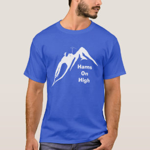 高い山の作動のTシャツのハム Tシャツ