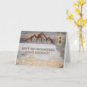 高い山はない カード (黄色い花)