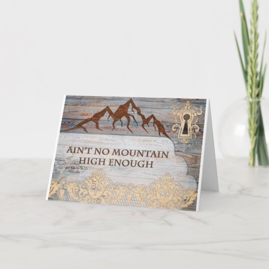 高い山はない カード (正面)