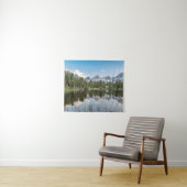 高い山脈湖山の反射 タペストリー (インサイチュ(横))