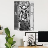 高い巫女タロット ポスター (ホームオフィス)