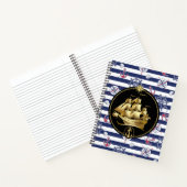 高い帆船スパイラルノート ノートブック (内部)