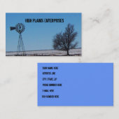 高い平野の風車の名刺 名刺 (正面/裏面)