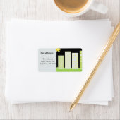 高い建物の新しいアドレス ラベル (インサイチュ)