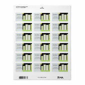 高い建物の新しいアドレス ラベル (フルシート)