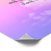 高い引用文の日の出の色の雲を狙うやる気を起こさせる ポスター (角)