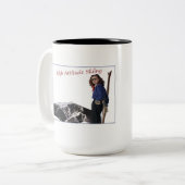 高い態度のスキー ツートーンマグカップ (正面左)