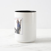 高い態度のスキー ツートーンマグカップ (中央)