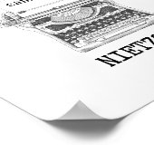 高い我々SOAR哲学引用文NIETZSCHE ポスター (角)