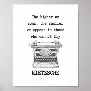 高い我々SOAR哲学引用文NIETZSCHE ポスター
