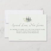 高い木材の水の色の常緑安全カード 出欠カード (正面)