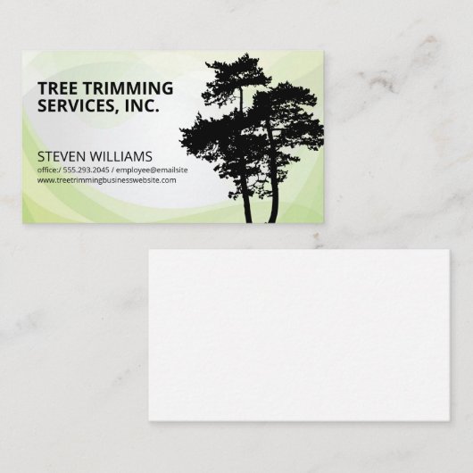 高い木 | 自然 名刺 (正面/裏面)