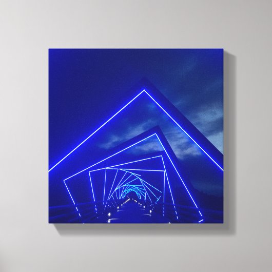 高い架台橋 キャンバスプリント (正面)