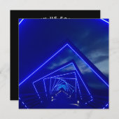 高い架台橋 招待状 (正面/裏面)