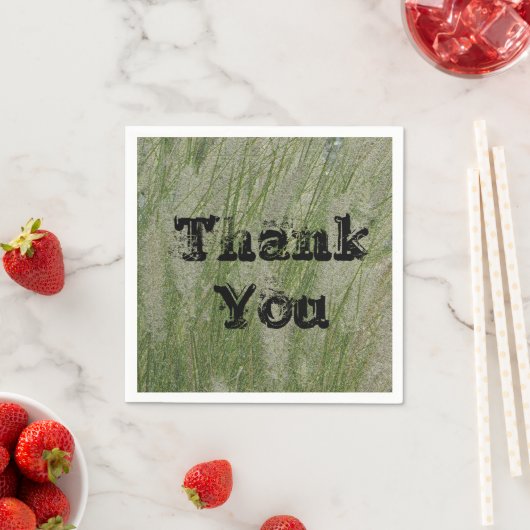 高い植物の砂漠の草の感謝 スタンダードカクテルナプキン (インサイチュ)