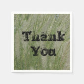 高い植物の砂漠の草の感謝 スタンダードカクテルナプキン (正面)