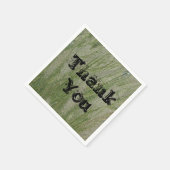 高い植物の砂漠の草の感謝 スタンダードカクテルナプキン (角)