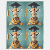 高い業績：キリンの卒業日。 フリースブランケット (正面)