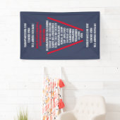 高い犯罪と軽罪のリストはトランプを妨害 横断幕 (インサイチュ)