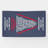 高い犯罪と軽罪のリストはトランプを妨害 横断幕 (横)