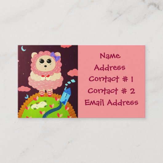 高い理想個人的なNamecard 名刺 (正面)