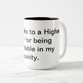 高い発電のコーヒー・マグ ツートーンマグカップ (正面右)