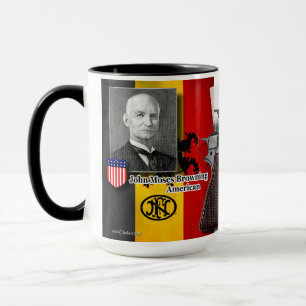 高い発電のピストルコーヒー・マグを茶色にする1935年 マグカップ