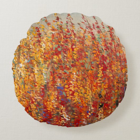 高い砂漠の花II ラウンドクッション (正面)