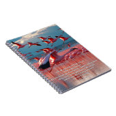 高い神と創造の聖句に目を上げる ノートブック (右側)