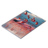 高い神と創造の聖句に目を上げる ノートブック (左側)