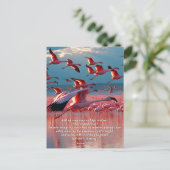 高い神と創造の聖句に目を上げる ポストカード (スタンド正面)