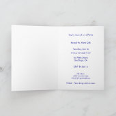 高い積み重ねのパンケーキと三毛猫トリム招待状 招待状 (内部)