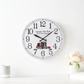 高い積み重ね ラージ壁時計 (ホーム)