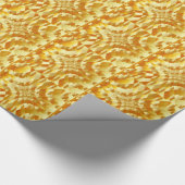 高い等級の金ゴールドの金属の背景 ラッピングペーパー (角)