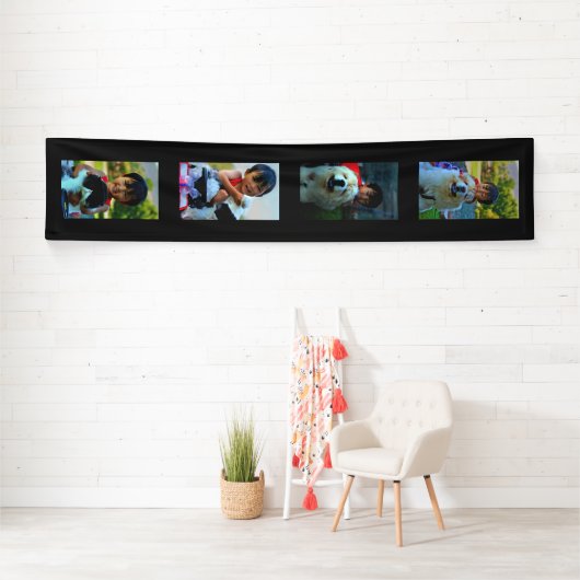 高い縦の写真のコラージュのモザイク壁の芸術の旗 横断幕 (インサイチュ)