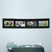 高い縦の写真のコラージュのモザイク壁の芸術の旗 横断幕 (トレードショー)