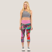 高い腰のカプリス カプリレギンス (正面)