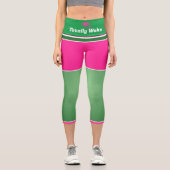 高い腰のカプリス |シャクティ |ヨガパンツ カプリレギンス (正面)