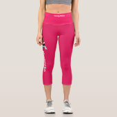 高い腰のカプリス |ナマステ |ヨガパンツ カプリレギンス (正面)