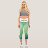 高い腰のカプリス |女性 |ヨガパンツ カプリレギンス (正面)