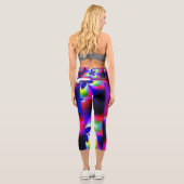 高い腰のカプリ カプリレギンス (裏面)