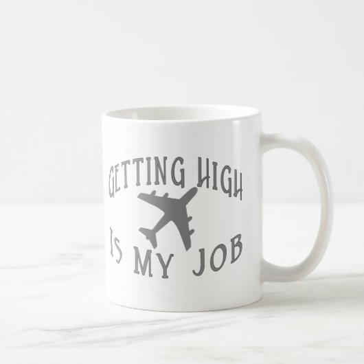 高い航空会社のパイロットを得ること コーヒーマグカップ (右)