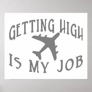 高い航空会社のパイロットを得ること ポスター