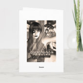 高い船が付いているバースデー・カード、Caravel、Sloop カード (裏面)