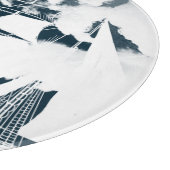 高い船と雲航海の カッティングボード (角)