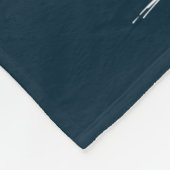 高い船と雲航海の フリースブランケット (角)