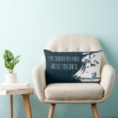 高い船と雲航海の ランバークッション (椅子)