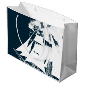 高い船と雲航海の ラージペーパーバッグ (裏面アングル)