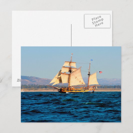 高い船はがき ポストカード (正面/裏面)