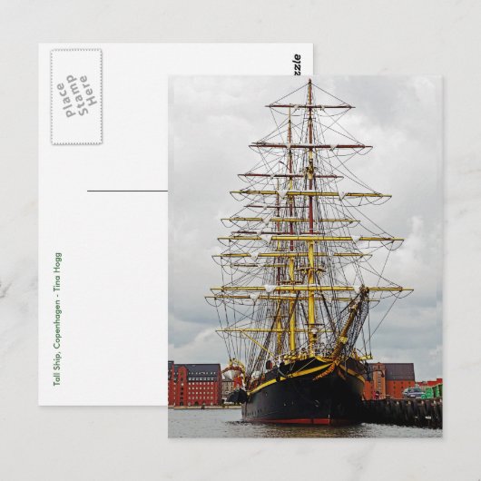 高い船はがき ポストカード (正面/裏面)